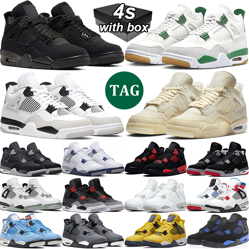men women jumpman 4 With Box Basketball Shoes Military Black Cat 4s Red Thunder University Blue Infrared Midnight Navy Royalty Cactus Jack outdoor mens trainer, # 28
men women jumpman 4 With Box Basketball Shoes Military Black Cat 4s Red Thunder University Blue Infrared Midnight Navy Royalty Cactus Jack outdoor mens trainer, # 28