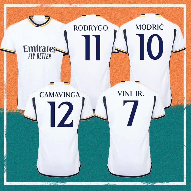 23/24 Player Version CAMAVINGA RODRYGO Soccer Jersey 2023 BELLINGHAM Real Madrids VINI JR MODRIC Shirt KROOS RUDIGER TCHOUAMENI Football uniform, 3rd player version
23/24 Player Version CAMAVINGA RODRYGO Soccer Jersey 2023 BELLINGHAM Real Madrids VINI JR MODRIC Shirt KROOS RUDIGER TCHOUAMENI Football uniform, 3rd player version