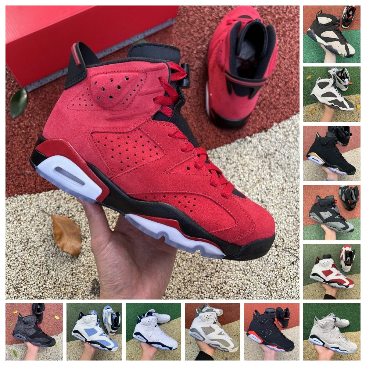 Mens 6 6s Toro Bravo Basketball ShOes Retro UNC White Cool Grey Chrome Metallic Silver Black Infrared Midnight Navy Travis British Khaki Georgetown Designer Sneaker, Bubble package bag
Mens 6 6s Toro Bravo Basketball ShOes Retro UNC White Cool Grey Chrome Metallic Silver Black Infrared Midnight Navy Travis British Khaki Georgetown Designer Sneaker, Bubble package bag