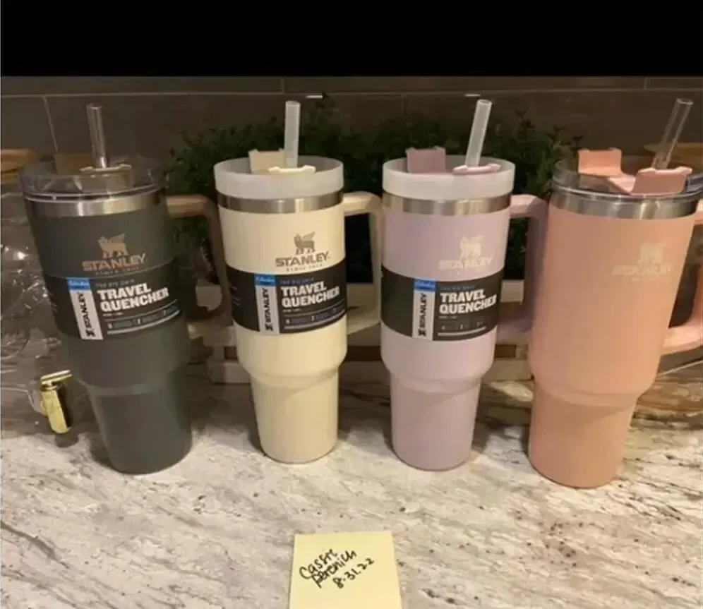 Stanley 40oz stainless steel tumblers Cups with Logo handle lids And straws big capacity Car Travel mugs outdoor camping cup vacuum insulated water bottles, Multi-color
Stanley 40oz stainless steel tumblers Cups with Logo handle lids And straws big capacity Car Travel mugs outdoor camping cup vacuum insulated water bottles, Multi-color