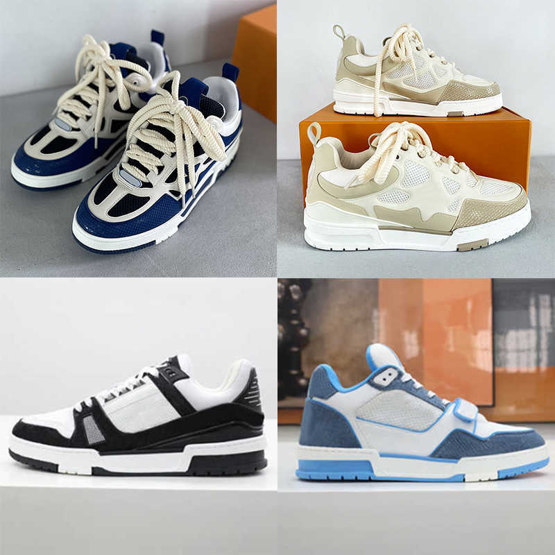 Designer Men Trainer Sneaker Womens Top Leather Shoe Printing Embossed Grained Rubber Runner Trainers Platform Low Sneakers Casual Shoes Size 35-46 With Box NO268
Designer Men Trainer Sneaker Womens Top Leather Shoe Printing Embossed Grained Rubber Runner Trainers Platform Low Sneakers Casual Shoes Size 35-46 With Box NO268