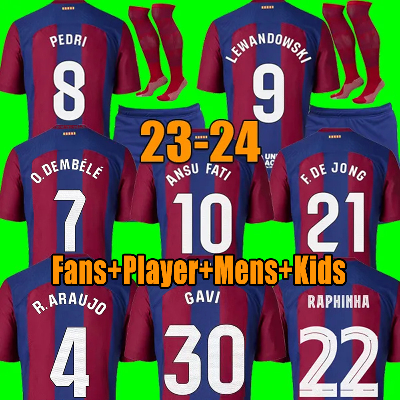 PEDRI Soccer Jerseys LEWANDOWSKI GAVI Kit ANSU FATI BARCELONAS FERRAN RAPHINHA 22 23 24 F. DE JONG DEST DEMBELE camiseta de futbol Football Shirt Men Kids Kits Uniform, 14
PEDRI Soccer Jerseys LEWANDOWSKI GAVI Kit ANSU FATI BARCELONAS FERRAN RAPHINHA 22 23 24 F. DE JONG DEST DEMBELE camiseta de futbol Football Shirt Men Kids Kits Uniform, 14