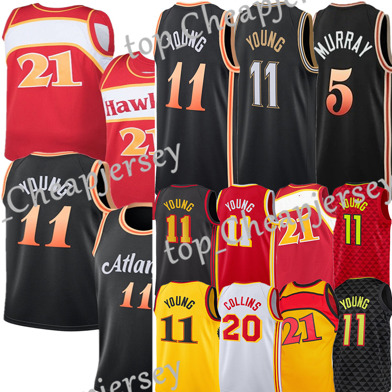 #11 Young Basketball Jersey Trae Dejounte 5 Murray John 20 Collins Spud 4 Webb Vintage Jerseys, White
#11 Young Basketball Jersey Trae Dejounte 5 Murray John 20 Collins Spud 4 Webb Vintage Jerseys, White