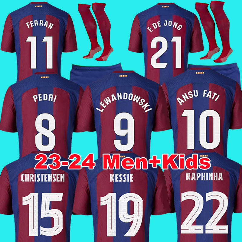 23 24 Camisetas de football soccer jerseys PEDRI LEWANDOWSKI GAVI 2023 2024 FC ANSU FATI FERRAN RAPHINHA barcelona DEST football shirt men barca kit kids equipments, 23/24 home
23 24 Camisetas de football soccer jerseys PEDRI LEWANDOWSKI GAVI 2023 2024 FC ANSU FATI FERRAN RAPHINHA barcelona DEST football shirt men barca kit kids equipments, 23/24 home