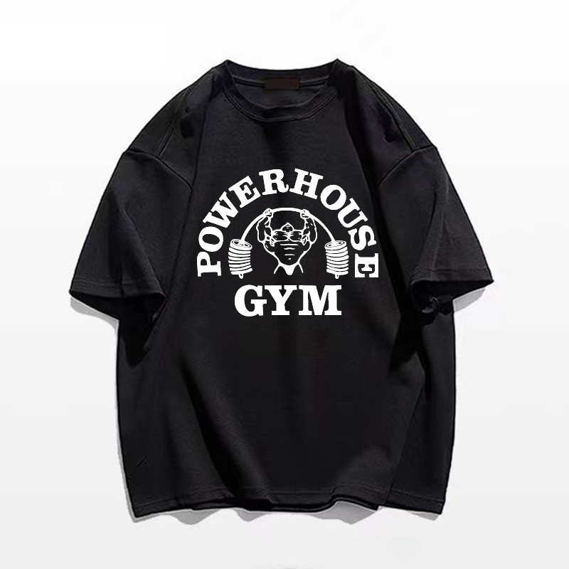 Men's T-Shirts Summer Gym T-Shirts 100 Cotton Oversized Men T Shirt Graphic Print Sport Women's Tee High Quality Men's Clothes 230615