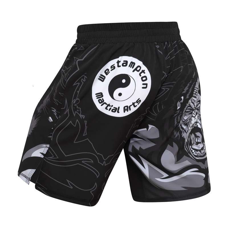 Men's Shorts BJJ MMA Boxing Sports Fitness Monkey Personality Breathable Loose Large Size Shorts Thai Fist Pants Running Fights 230615