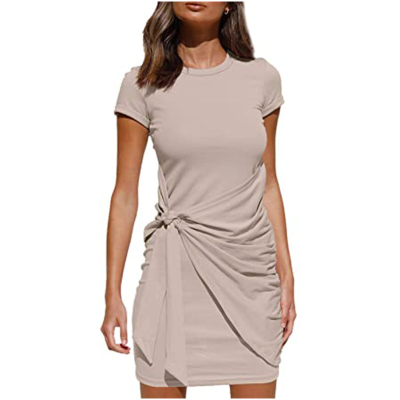 Women lu Party Dress Bow Belt Irregular Summer Seeveless round neck Pleated Tanl Mini Dresses Female Knotted Bodycon Dresses, Grey stripe
Women lu Party Dress Bow Belt Irregular Summer Seeveless round neck Pleated Tanl Mini Dresses Female Knotted Bodycon Dresses, Grey stripe