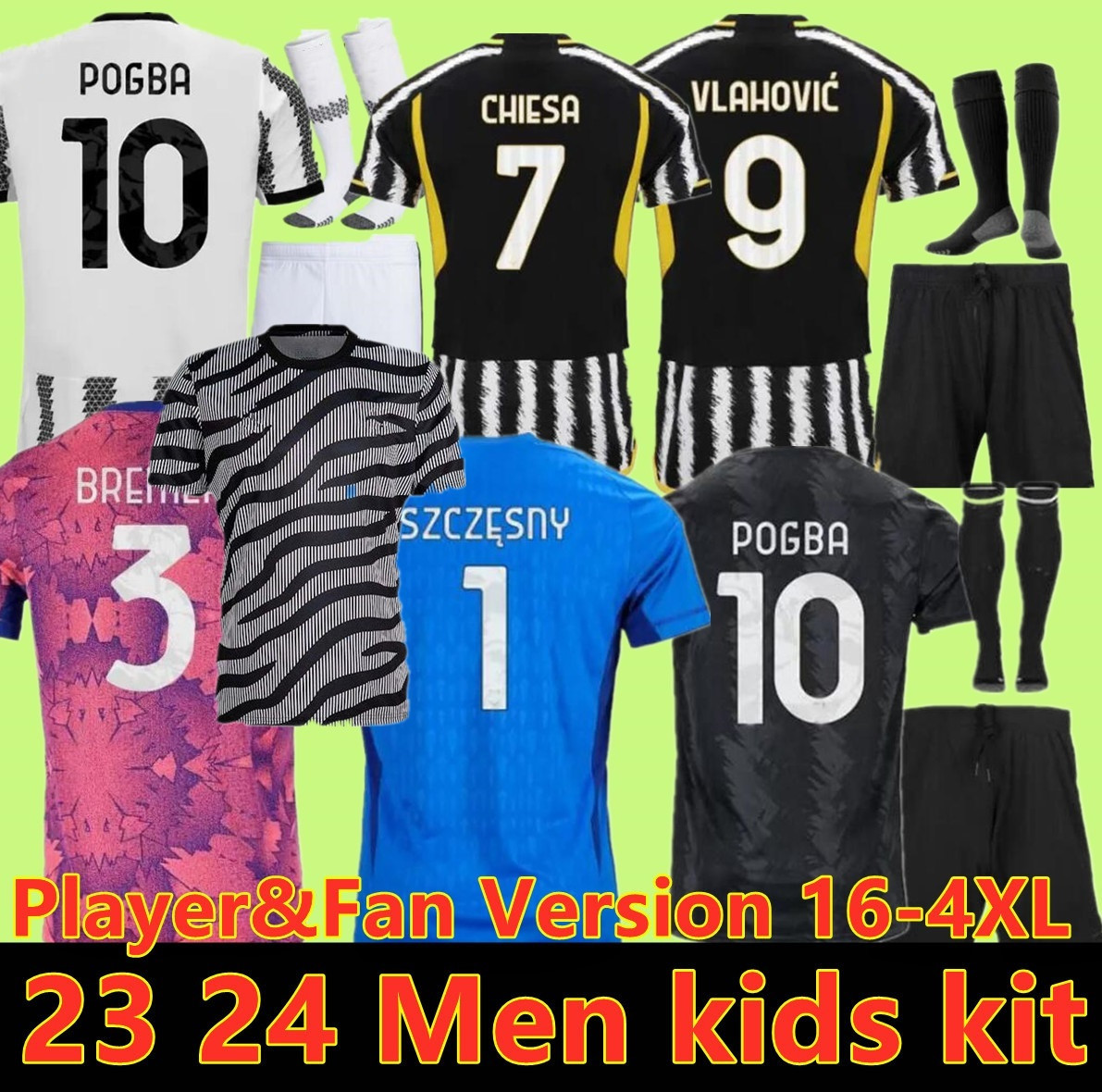 23 24 VLAHOVIC CHIESA MILIK soccer jerseys 2023 2024 POGBA men kids set BONUCCI football shirts DI MARIA uniforms Fagioli Danilo maglia da calcio juventus 3XL 4XL, Black
23 24 VLAHOVIC CHIESA MILIK soccer jerseys 2023 2024 POGBA men kids set BONUCCI football shirts DI MARIA uniforms Fagioli Danilo maglia da calcio juventus 3XL 4XL, Black