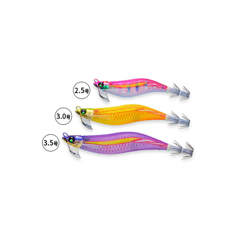 Fishing Hooks Japan road DUEL wood shrimp A1768 noctilucent helped shore fishing 3.5/2.5/3.0 shrimp smoked squid fishing lures 230614