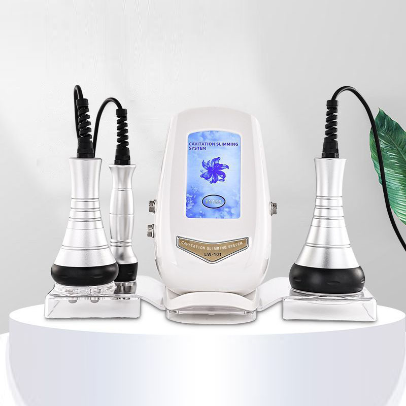 3 In 1 40K Cavitation Machine Ultrasonic Body Slimming Beauty Machine Lipo Mini RF Fat Burning Face Care Skin Tightening Device