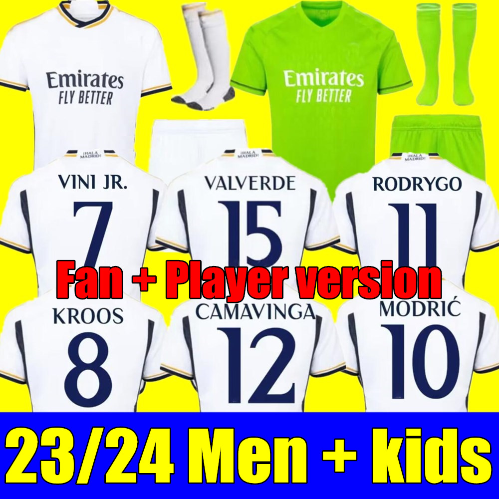 23 24 FANS Player Soccer Jerseys VINI JR Camiseta Football Jerseys CAMAVINGA TCHOUAMENI Football Shirt Kids Real Madrids Camiseta De Futbol Bellingham 2023 2024, Adult 3rd+champion patch
23 24 FANS Player Soccer Jerseys VINI JR Camiseta Football Jerseys CAMAVINGA TCHOUAMENI Football Shirt Kids Real Madrids Camiseta De Futbol Bellingham 2023 2024, Adult 3rd+champion patch