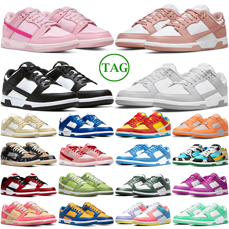 

2023 Men Women Casual Shoes Lows Top Sneakers Panda White Black Grey Fog UNC Triple Pink Blue Raspberry Team Gold Rose Whisper Peach Cream Mens Trainers GAI, 44