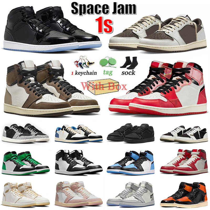 Ts x 1s With Box Basketball Shoes Jumpman Washed Pink 1 Mid Space Jam High Low Travis Reverse Mocha Black Phantom Olive Men Women Sneakers
Ts x 1s With Box Basketball Shoes Jumpman Washed Pink 1 Mid Space Jam High Low Travis Reverse Mocha Black Phantom Olive Men Women Sneakers