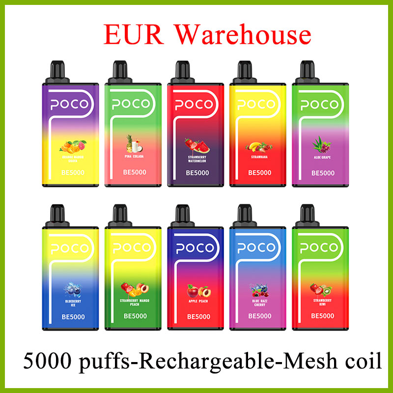 Poco BE 5000 puffs Disposable vape with airflow adjustable Electronic Cigarette battery and 14ml cartridge pod local warehouse
Poco BE 5000 puffs Disposable vape with airflow adjustable Electronic Cigarette battery and 14ml cartridge pod local warehouse