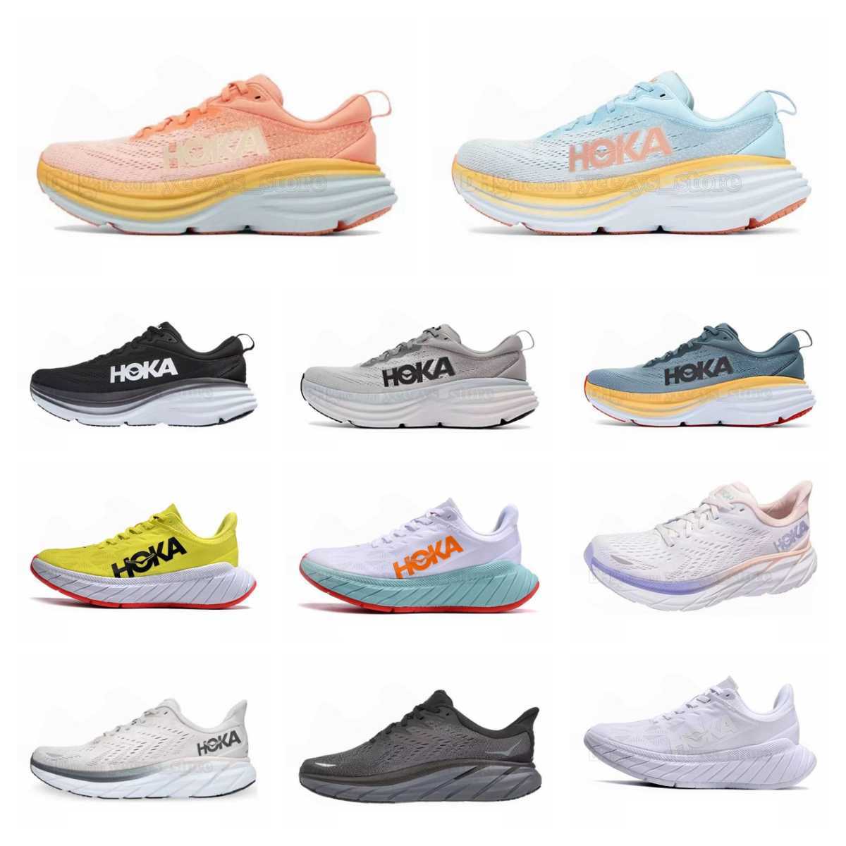 Sell Sandals Hoka Running Shoes Hokas Bondi 8 Clifton Lifestyle Shock Absorption Mens Womens Jogging Walking Sneakers Carbon Black Triple White Designer Trainers 1, 13
Sell Sandals Hoka Running Shoes Hokas Bondi 8 Clifton Lifestyle Shock Absorption Mens Womens Jogging Walking Sneakers Carbon Black Triple White Designer Trainers 1, 13