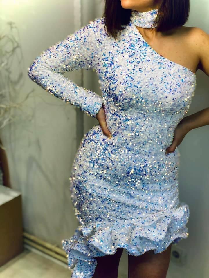 2023 Aso Ebi Ivory Mermaid Prom Dress Short Sexy Evening Formal Party Second Reception Birthday Bridesmaid Engagement Gowns Dresses Robe De Soiree ZJ3