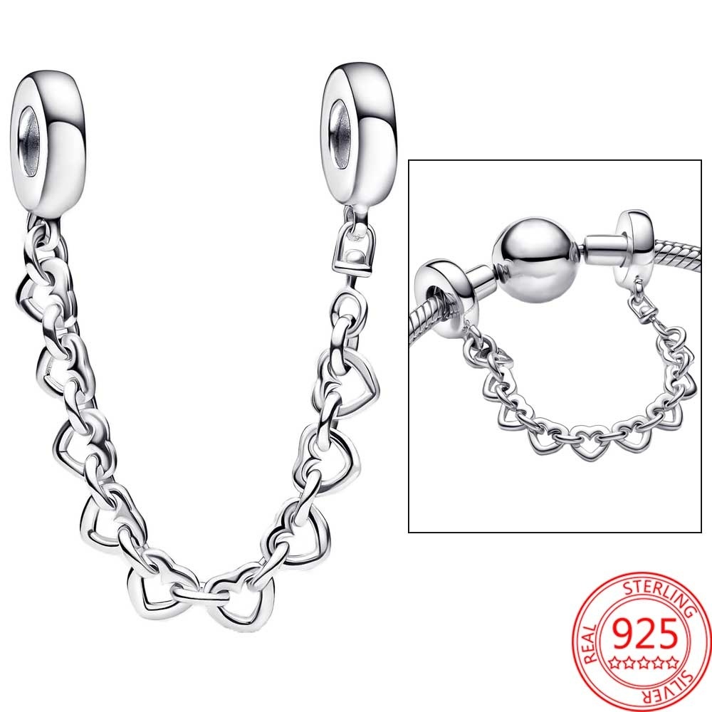 925 Sterling Silver Charm Pendant, Dress, Pearl, Compatible With The Bracelet, Boutique Necklace, Free Delivery
