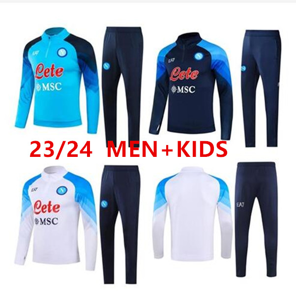 23 24 Half zipr Napoli soccer jersey trackSuit Zielinski 22/23 AE7 D10S SSC Naples Long sleeve jacket set veste training suit uniform MEN AND KIDS, Black
23 24 Half zipr Napoli soccer jersey trackSuit Zielinski 22/23 AE7 D10S SSC Naples Long sleeve jacket set veste training suit uniform MEN AND KIDS, Black