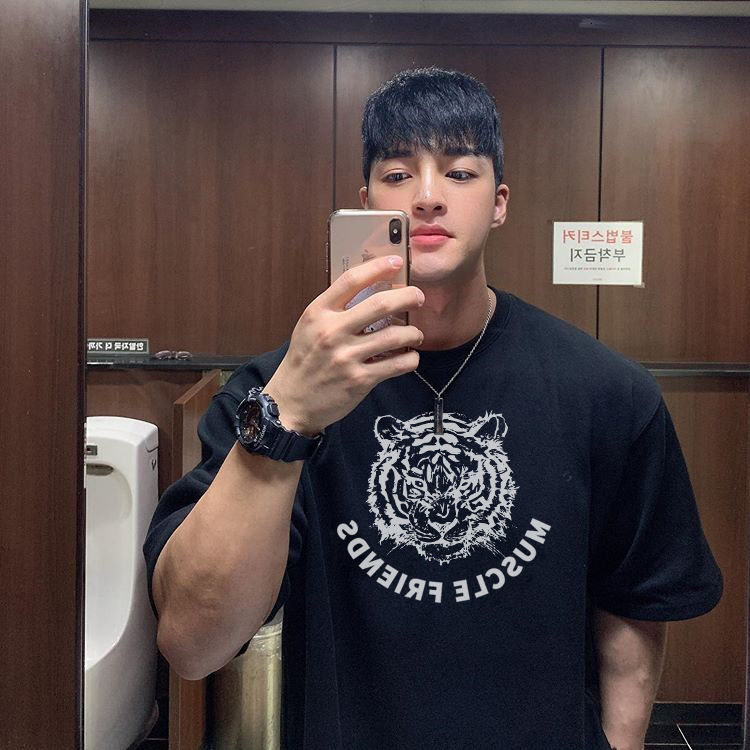 Mens TShirts Tshirts Men Summer Casual Hip Hop Streetwear Over Size Drop Shoulder Cotton Shirt Gym Fitness Top Tees Jogger Shirts 230505