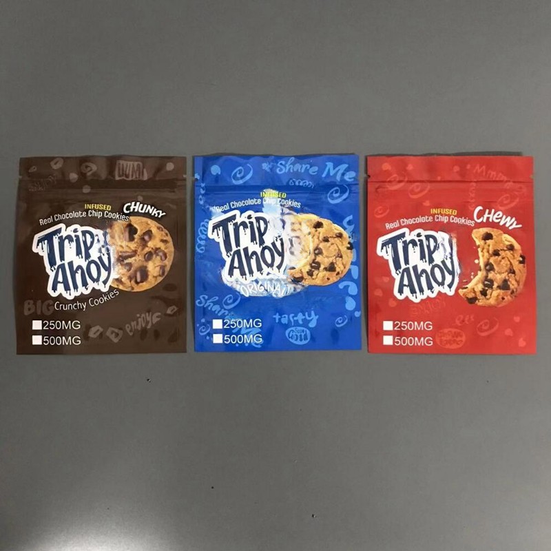 Infused Trip Aho y Chocolate Edibles Packaging Bags Empty Edibles chocolare chip Cookie mylar bag 3 kinds 250mg 500mg original Crunchy Cookie packge baggies
Infused Trip Aho y Chocolate Edibles Packaging Bags Empty Edibles chocolare chip Cookie mylar bag 3 kinds 250mg 500mg original Crunchy Cookie packge baggies
