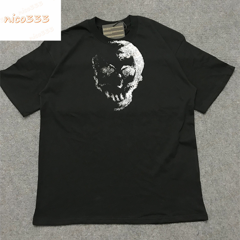 23ss New t shirt skull back letter print pattern cotton versatile men and women black white minimalist short sleeved, #02
23ss New t shirt skull back letter print pattern cotton versatile men and women black white minimalist short sleeved, #02