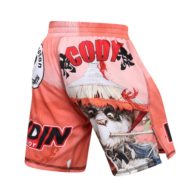 Men's Shorts BJJ MMA Boxing Sports Fitness Monkey Personality Breathable Loose Large Size Shorts Thai Fist Pants Running Fights 230615