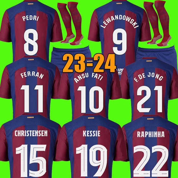 23 24 GAVI soccer jerseys LEWANDOWSKI PEDRI Camisetas de futbol 2023 2024 ANSU FATI FERRAN RAPHINHA barcelona CHRISTENSEN football shirt men barca kit kids uniforms, Kids home socks
23 24 GAVI soccer jerseys LEWANDOWSKI PEDRI Camisetas de futbol 2023 2024 ANSU FATI FERRAN RAPHINHA barcelona CHRISTENSEN football shirt men barca kit kids uniforms, Kids home socks