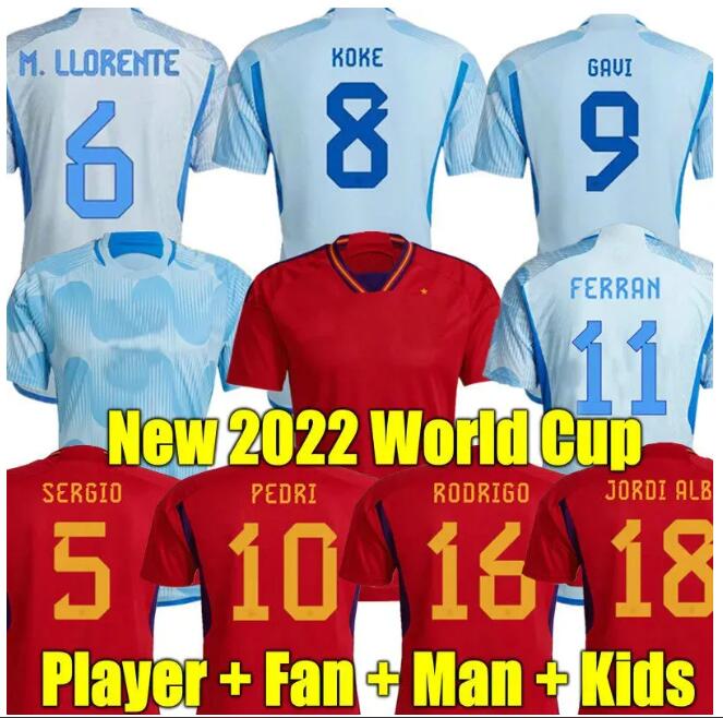 Spain 22 23 soccer jerseys PEDRI Espana MORATA FERRAN KOKE GAVI AZPILICUETA fans Player football shirts men woman kids kits LLORENTE ANSU FATI CARVAJAL OLMO, Kids away+socks
Spain 22 23 soccer jerseys PEDRI Espana MORATA FERRAN KOKE GAVI AZPILICUETA fans Player football shirts men woman kids kits LLORENTE ANSU FATI CARVAJAL OLMO, Kids away+socks