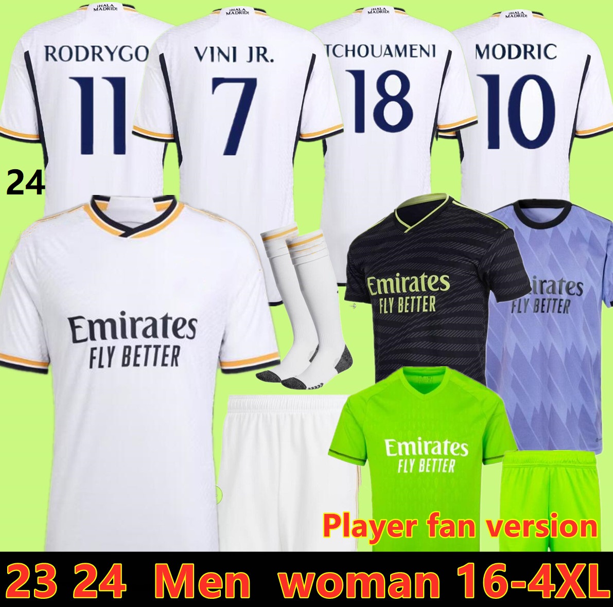 4xl 23 24 Fans Player Version Soccer Jerseys Benzema Rodrgo Bellingham 2023 2024 Vini Jr Football Shirt Camiseta Futbol Men Kids Kit, S-4xl5
4xl 23 24 Fans Player Version Soccer Jerseys Benzema Rodrgo Bellingham 2023 2024 Vini Jr Football Shirt Camiseta Futbol Men Kids Kit, S-4xl5