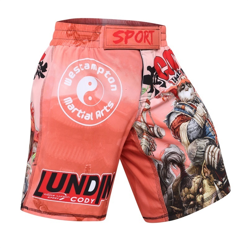 Men's Shorts BJJ MMA Boxing Sports Fitness Monkey Personality Breathable Loose Large Size Shorts Thai Fist Pants Running Fights 230615