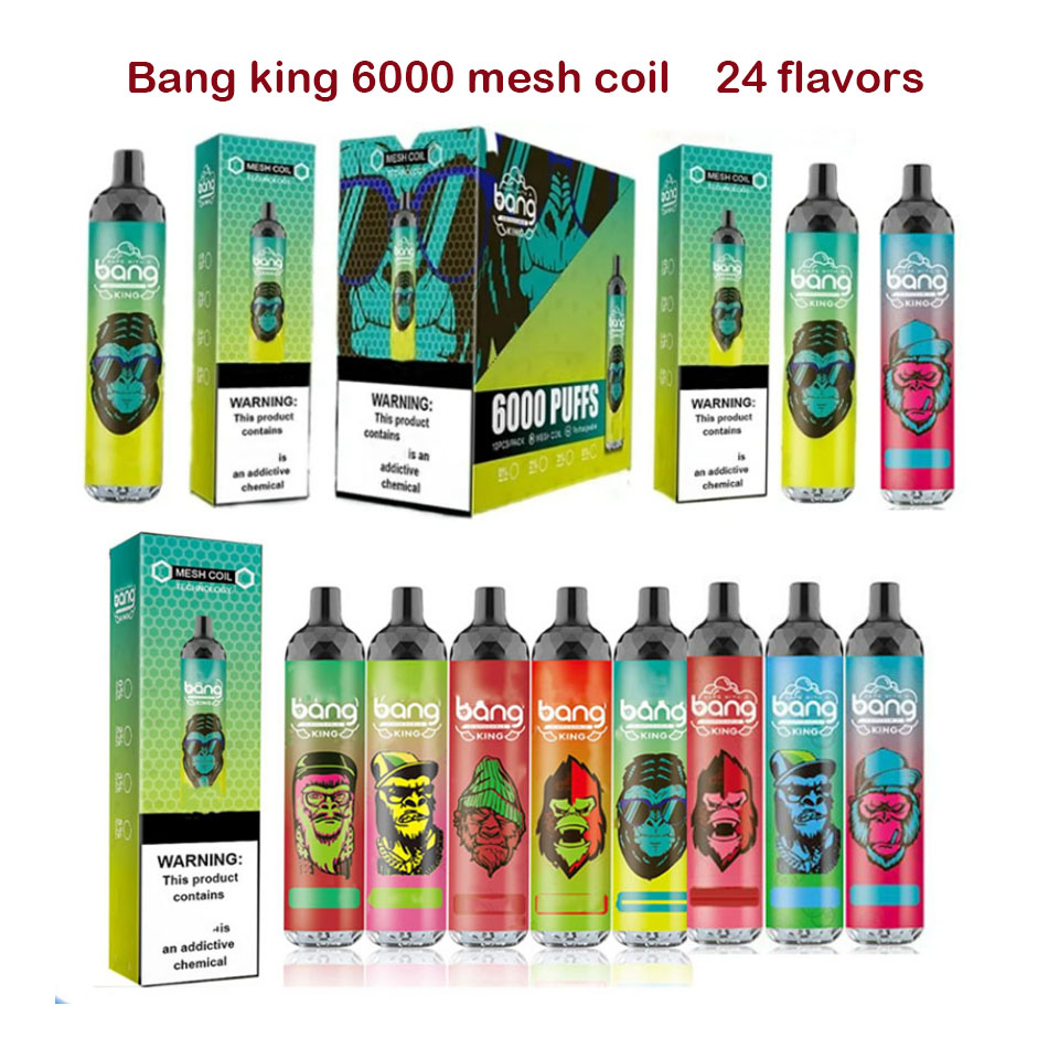 Bang 6000 bang king 6000 Puffs mesh coil Disposable E cigarettes 850mAh Rechargeable Battery Vaporizer 14ml Pre Filled Pods Cartridge vape vs puff 7000 elf 5000 1500, Tell us your flavors
Bang 6000 bang king 6000 Puffs mesh coil Disposable E cigarettes 850mAh Rechargeable Battery Vaporizer 14ml Pre Filled Pods Cartridge vape vs puff 7000 elf 5000 1500, Tell us your flavors
