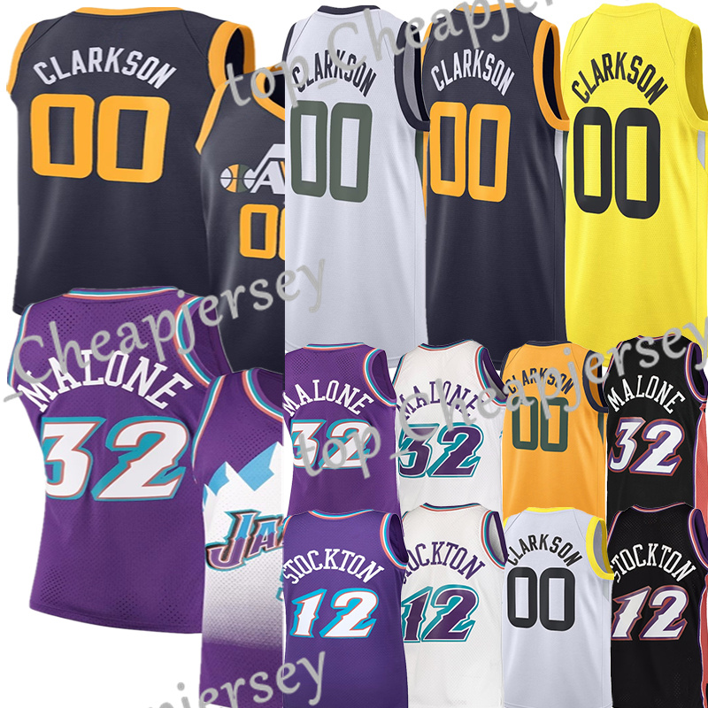 #00 Clarkson Donovan 45 Mitchell Basketball Jerseys Utahs Jersey John 12 Stockton Karl 32 Malone Vintage Jersey Uniform Jerseys, Yellow
#00 Clarkson Donovan 45 Mitchell Basketball Jerseys Utahs Jersey John 12 Stockton Karl 32 Malone Vintage Jersey Uniform Jerseys, Yellow