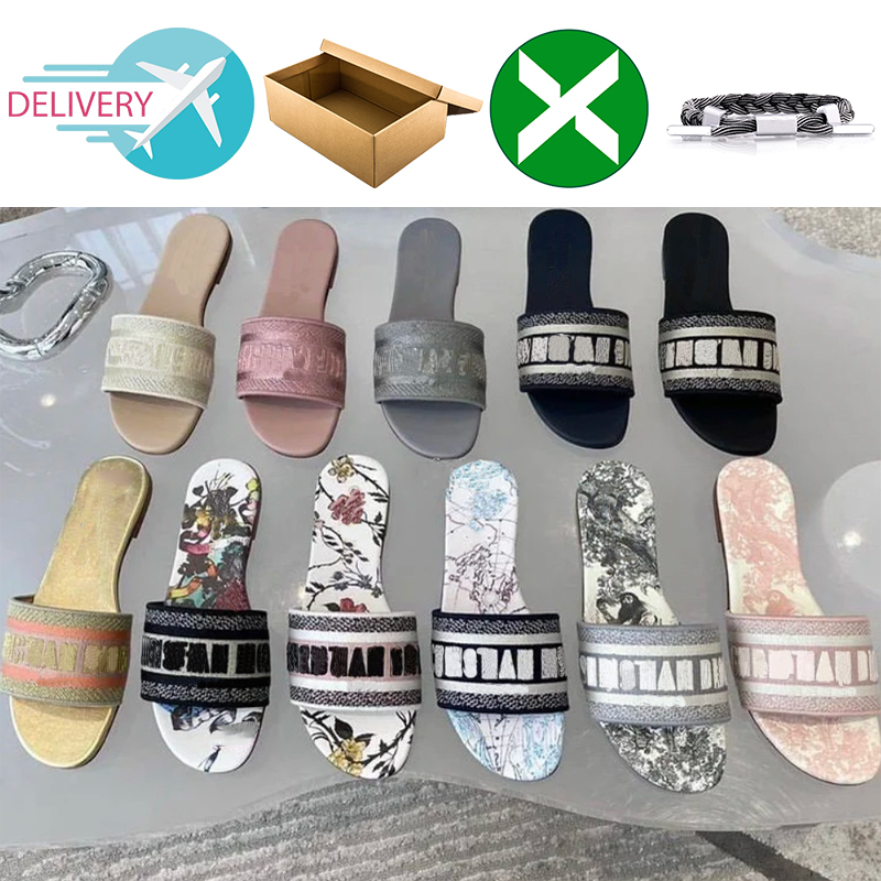 Designer Slides Women Embroidered Fabric Mules Slippers Slide Sandals Luxury Letter Sandal Chunky Heels Fashion Summer Beach Low Heel Shoes size 35-42, Color #11
Designer Slides Women Embroidered Fabric Mules Slippers Slide Sandals Luxury Letter Sandal Chunky Heels Fashion Summer Beach Low Heel Shoes size 35-42, Color #11