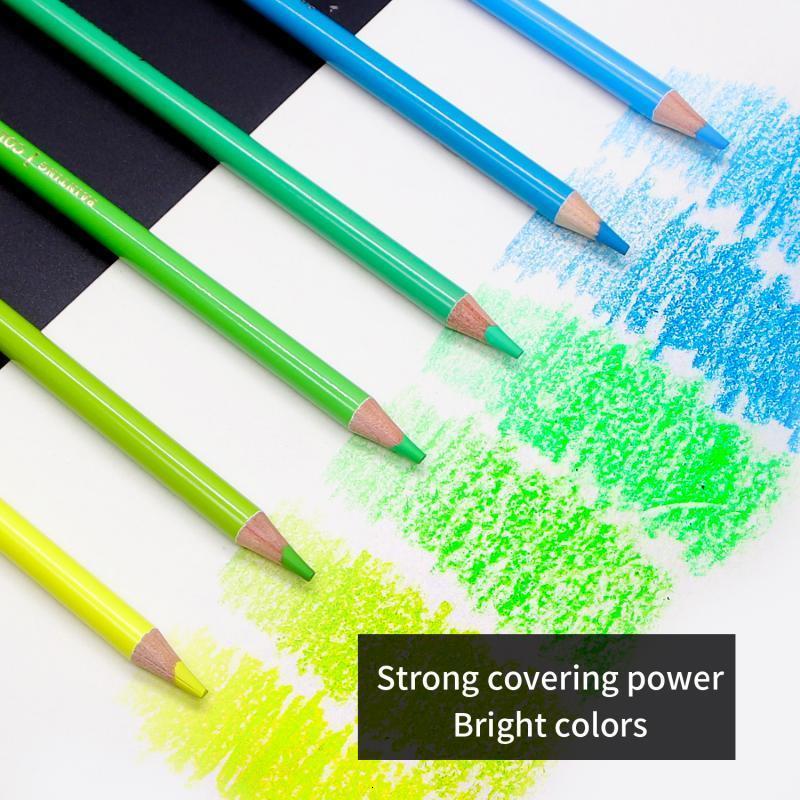 Pencils NYNOI 24364872120 Colored pencil Set Professional Oil 3.7mm Refill Tin box Graffiti Drawing pencils For School Supplies 230614