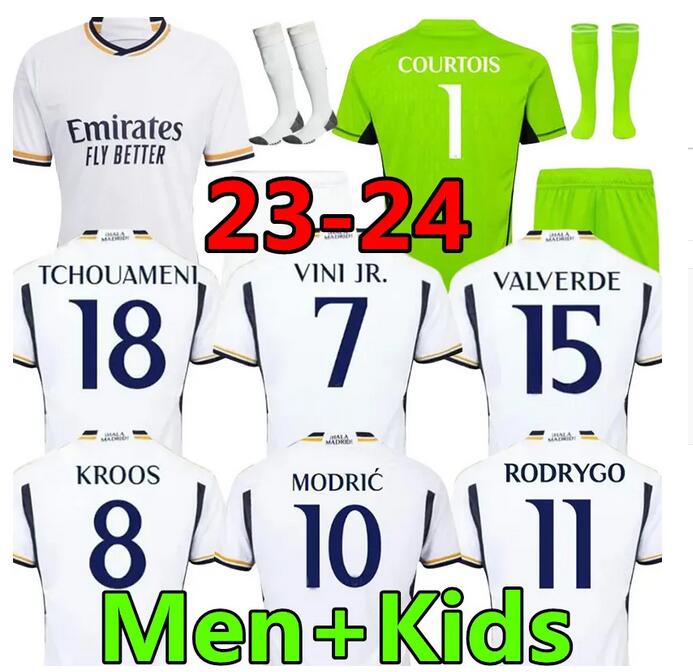 Real Madrids BENZEMA Soccer Jerseys Fans Player Version 22 23 24 TCHOUAMENI Football Shirt VINICIUS JR HAZARD MODRIC 2023 2024 Mens Long Jersey Camiseta kids kit
Real Madrids BENZEMA Soccer Jerseys Fans Player Version 22 23 24 TCHOUAMENI Football Shirt VINICIUS JR HAZARD MODRIC 2023 2024 Mens Long Jersey Camiseta kids kit