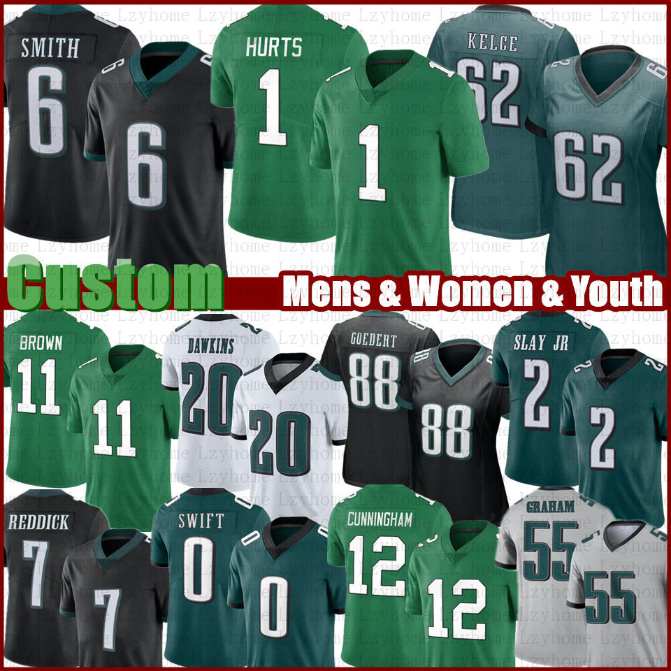 Jason Kelce Jalen Hurts Football Jersey AJ Brown Eagles Kelly Green DeVonta Smith Brian Dawkins Nolan Smith Haason Reddick Darius Slay D'Andre Swift Goedert Mailata, Mens
Jason Kelce Jalen Hurts Football Jersey AJ Brown Eagles Kelly Green DeVonta Smith Brian Dawkins Nolan Smith Haason Reddick Darius Slay D'Andre Swift Goedert Mailata, Mens