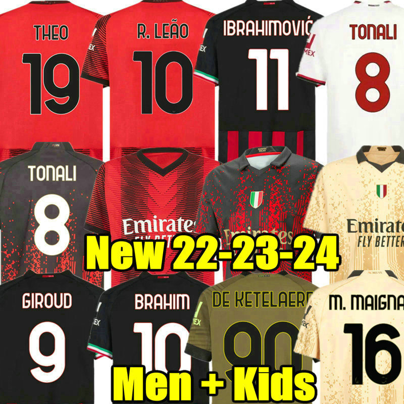 IBRAHIMOVIC 22 23 24 GIROUD soccer jerseys 4TH Fans player DE KETELAERE football shirt 2023 2024 TONALI REBIC Camiseta de futbol THEO BRAHIM R.LEAO Fourth 4th Ac Milans, 22 23 4th adult
IBRAHIMOVIC 22 23 24 GIROUD soccer jerseys 4TH Fans player DE KETELAERE football shirt 2023 2024 TONALI REBIC Camiseta de futbol THEO BRAHIM R.LEAO Fourth 4th Ac Milans, 22 23 4th adult
