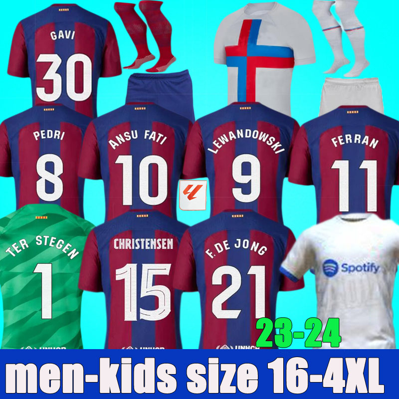 23 24 LEWANDOWSKI SOCCER JERSEYs FERRAN barCELOnas 2023 2024 football shirt GAVI AUBA barcas RAPHINHA maillot de foot ANSU FATI PEDRI GAVI kit men kids sets uniform, 22/23 4th
23 24 LEWANDOWSKI SOCCER JERSEYs FERRAN barCELOnas 2023 2024 football shirt GAVI AUBA barcas RAPHINHA maillot de foot ANSU FATI PEDRI GAVI kit men kids sets uniform, 22/23 4th