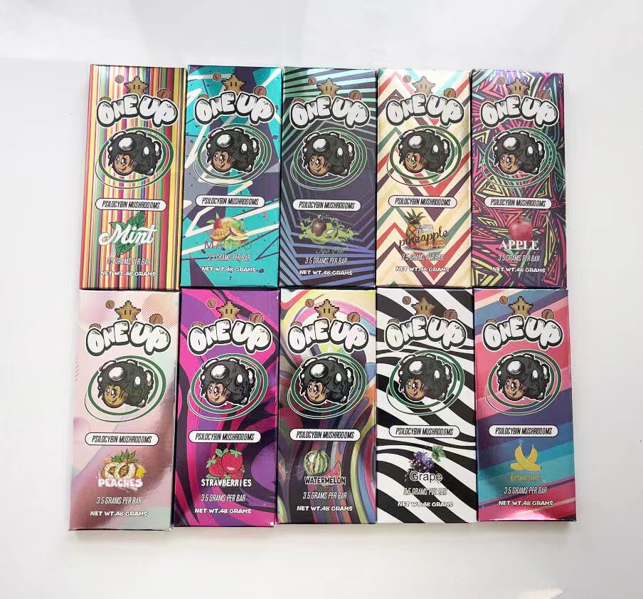 One Up Chocolate Mold Boxes Compitable milk Chocolate Packing Boxes Mushroom Bar 3.5 grams Package Box wholesale
One Up Chocolate Mold Boxes Compitable milk Chocolate Packing Boxes Mushroom Bar 3.5 grams Package Box wholesale