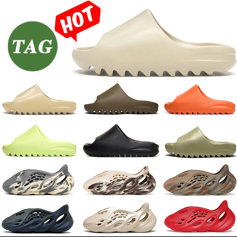 Sandals With Box Slides Slippers Shoes Fashion Trainers Slider Foam Runner Slippers Graffiti Bone White Resin Desert Sand Designer women men Beach yezslippers, 14
Sandals With Box Slides Slippers Shoes Fashion Trainers Slider Foam Runner Slippers Graffiti Bone White Resin Desert Sand Designer women men Beach yezslippers, 14