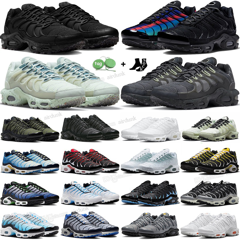 

tn terascape plus running shoes for men women tns Unity Olive Black Yellow Hyper Jade University Blue Social FC Oreo mens trainers outdoor 2023 sports sneakers 36-46, 32#