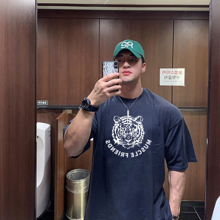 Mens TShirts Tshirts Men Summer Casual Hip Hop Streetwear Over Size Drop Shoulder Cotton Shirt Gym Fitness Top Tees Jogger Shirts 230505