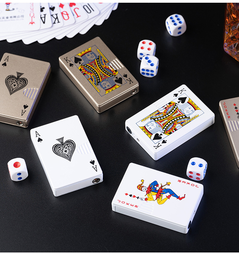 Creative Metal Playing Card Sprinkler Green Flame Unusual Torch Butane gas poker lighter Creative Windproof outdoor lighter Fun toy for men gift no gas
Creative Metal Playing Card Sprinkler Green Flame Unusual Torch Butane gas poker lighter Creative Windproof outdoor lighter Fun toy for men gift no gas
