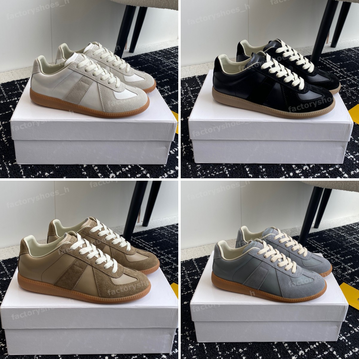Designer Shoes Men Sneakers Margiela Sneakers Women Trainer MM6 Trainer Suede Leather Trainer Rubber Sole Sneaker Maison Shoe Outdoor Running Shoes 35-45
Designer Shoes Men Sneakers Margiela Sneakers Women Trainer MM6 Trainer Suede Leather Trainer Rubber Sole Sneaker Maison Shoe Outdoor Running Shoes 35-45