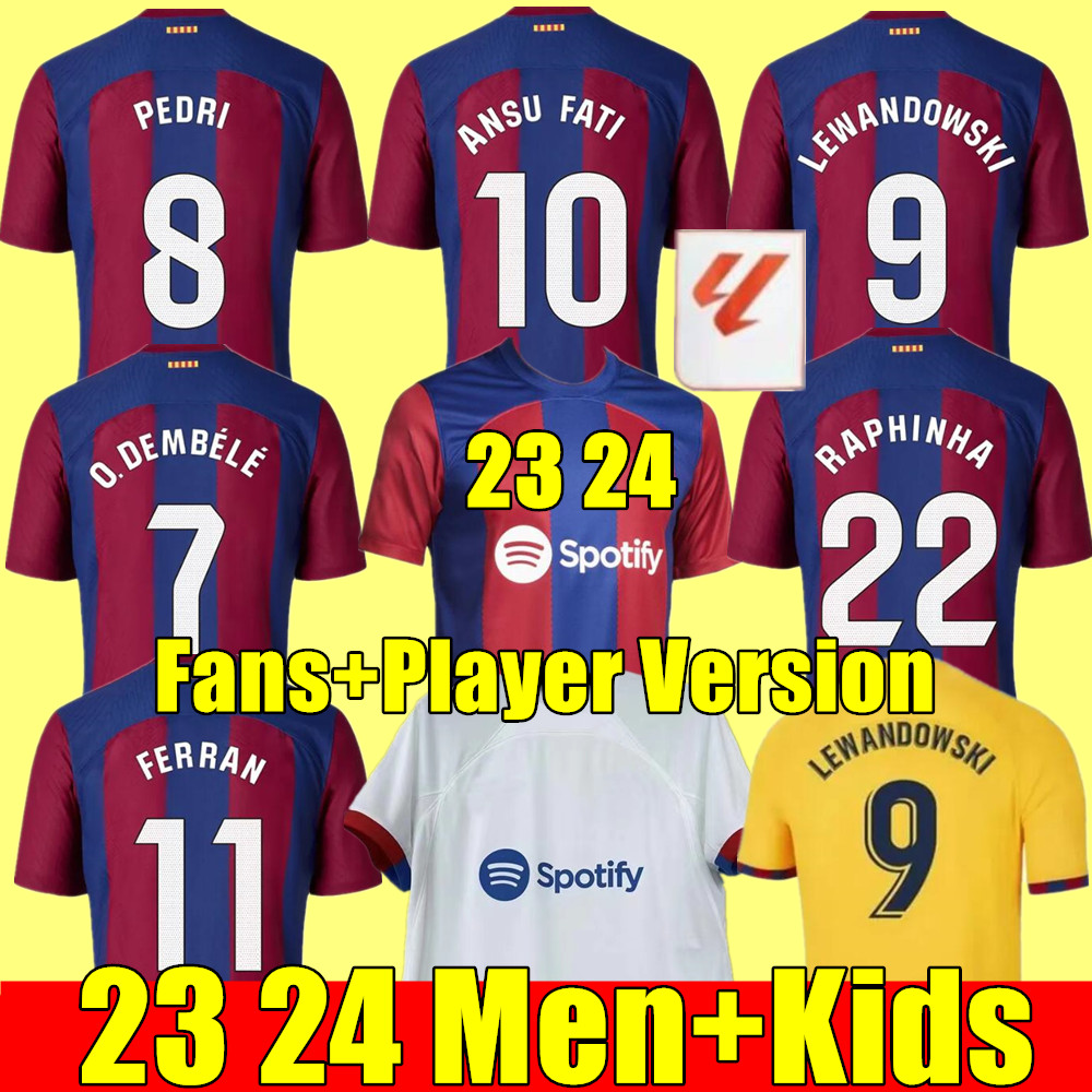 23 24 soccer jersey PEDRI LEWANDOWSKI GAVI camiseta de futbol FERRAN 2023 2024 ANSU FATI football shirt men barca kit kids maillot de foot barCELOnas Fans player, Kids 3rd+socks
23 24 soccer jersey PEDRI LEWANDOWSKI GAVI camiseta de futbol FERRAN 2023 2024 ANSU FATI football shirt men barca kit kids maillot de foot barCELOnas Fans player, Kids 3rd+socks