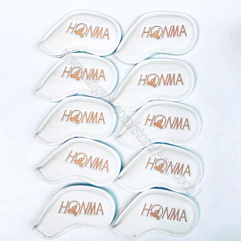 Wholesale Unisex HONMA Golf Headcover High Quality Golf Headcover White Golf Clubs Head cover Supplies Free Shipping