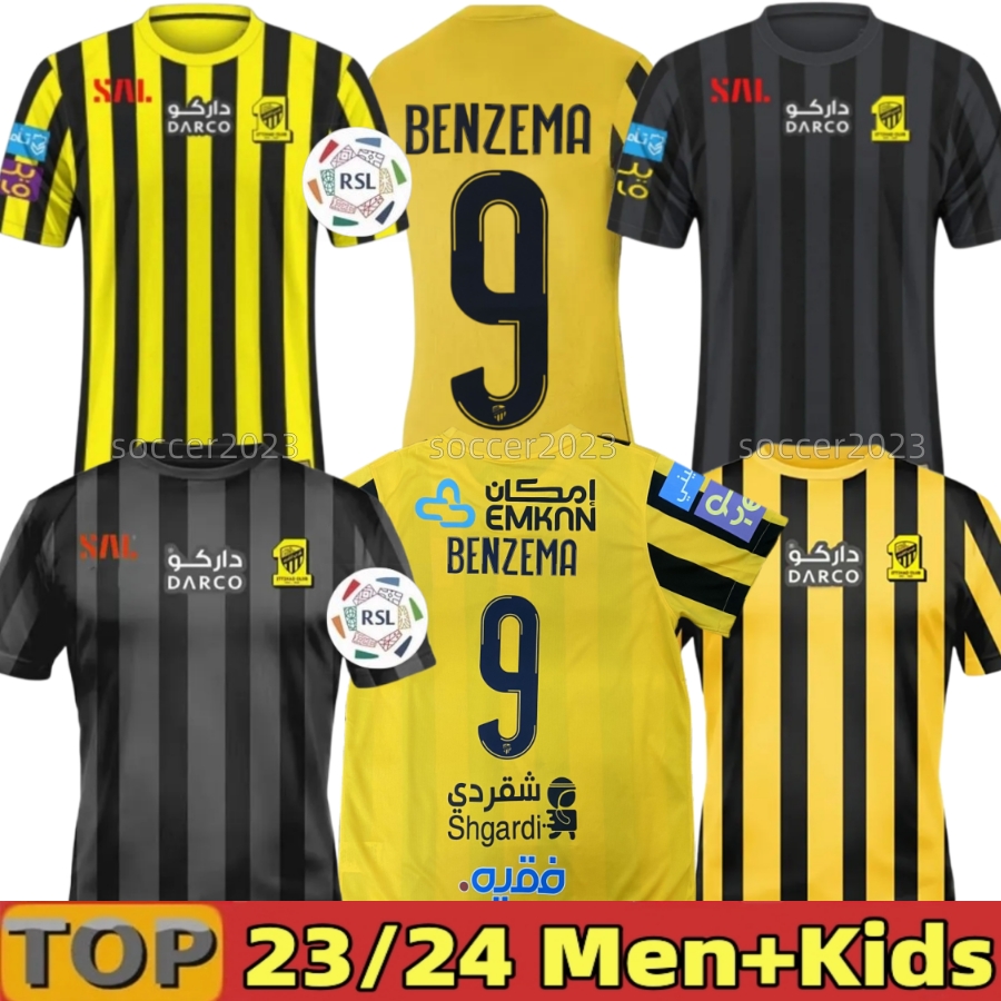 23 24 BENZEMA Al Ittihad FC club Soccer Jerseys 2023 Hamdallah Romarinho Home Yellow Away White Third Black Wine Costa Coronado Hegazy Men kids Football Shirts, Home sponsors
23 24 BENZEMA Al Ittihad FC club Soccer Jerseys 2023 Hamdallah Romarinho Home Yellow Away White Third Black Wine Costa Coronado Hegazy Men kids Football Shirts, Home sponsors