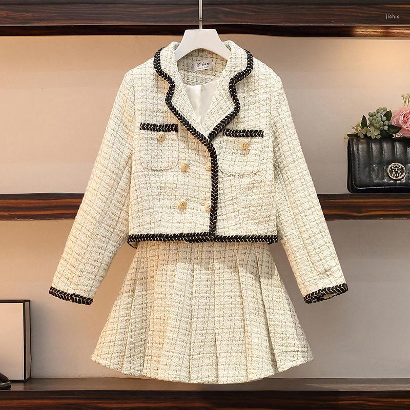 Work Dresses Pleated Skirt Matching Sets For Women 2023 Fashion Temperament College Two-piece Suit Aesthetic Uniform Cardigan Clubwear