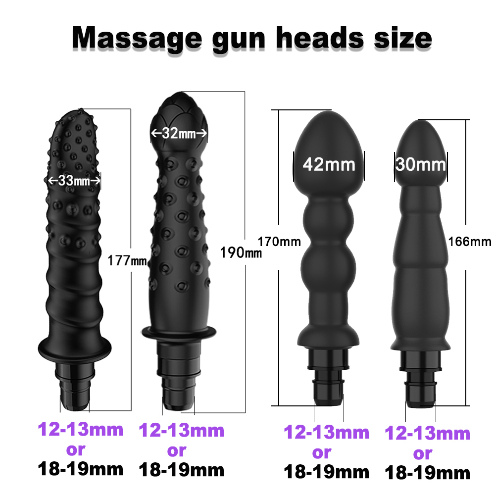 Massage Gun Massage Gun Vibrators Head Vibration Message Gun for Female Man Fascia Massage Gun Percussion Silicone Heads Accesories 230615