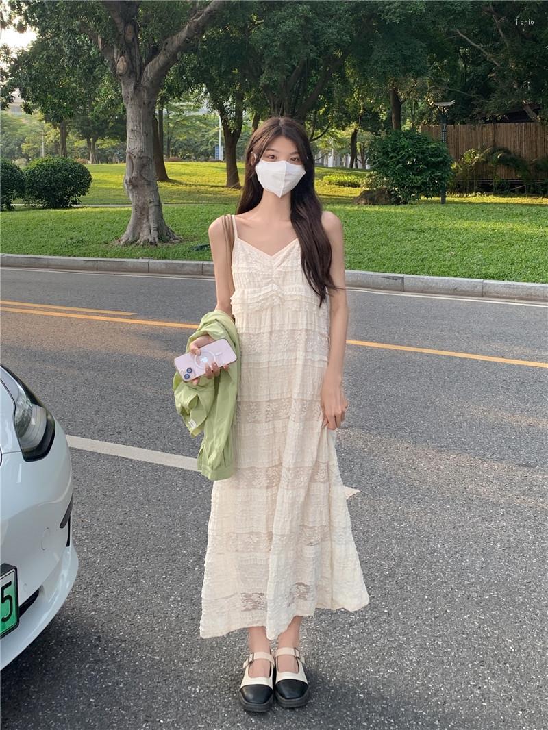 Work Dresses GkyocQ 2023 Summer Dress Sets Solid Short Shawl V Neck Lace Slim Waist Suspender For Women Two Piece Female Outfits